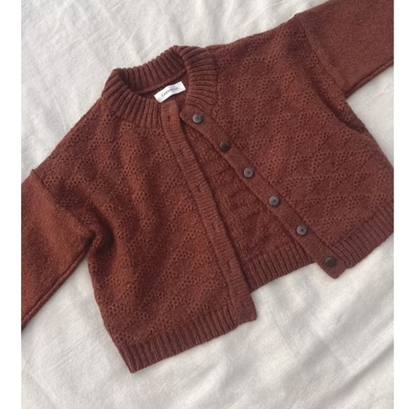 Triangle Tuck Cardigan In Bracken - Picture 4 of 12